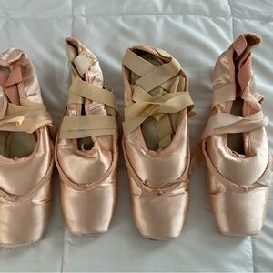 “Dead” Pointe Shoes, set of 4